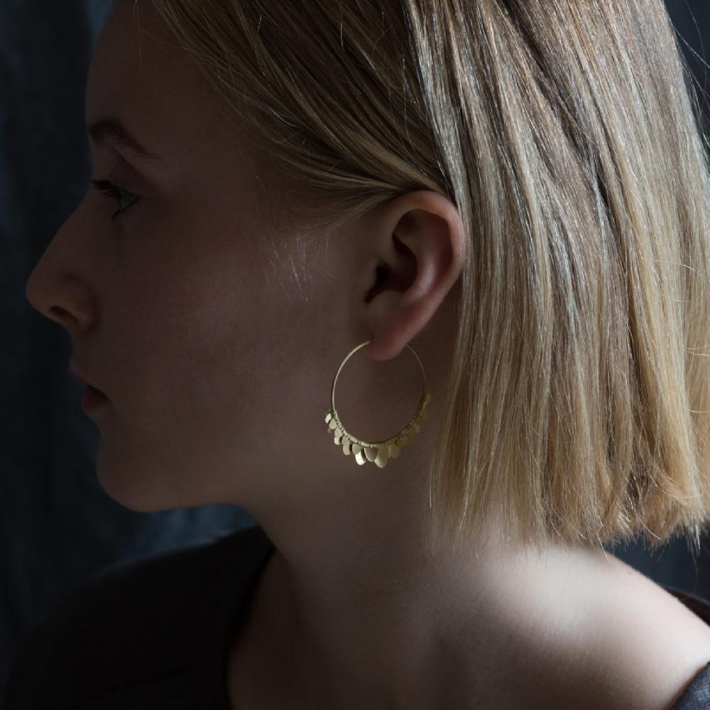 Sia Taylor Golden Flutter Hoops