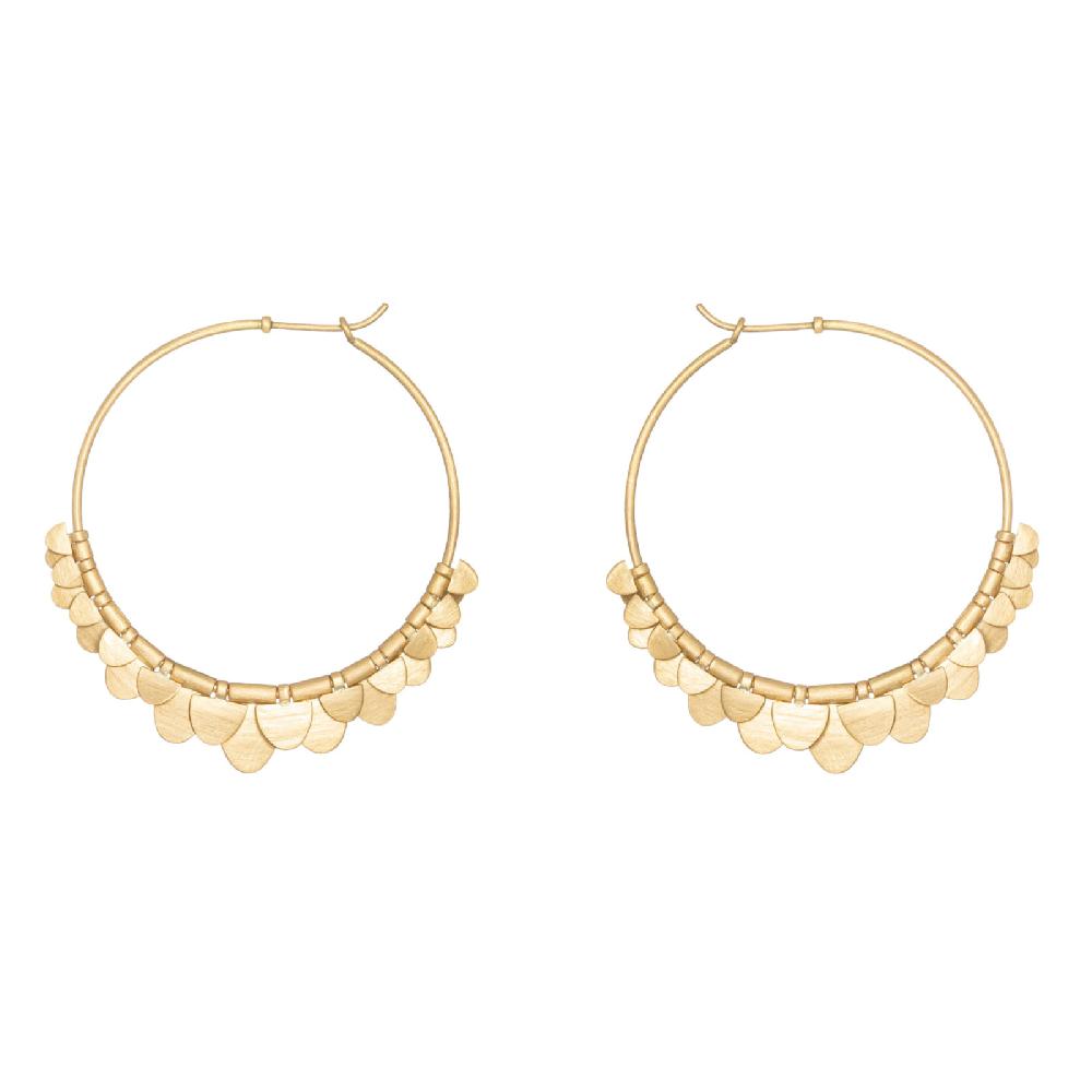 sia taylor Golden Flutter Hoops