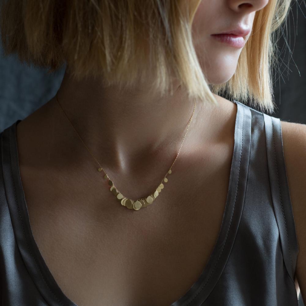 Sia Taylor Golden Hummingbird Necklace