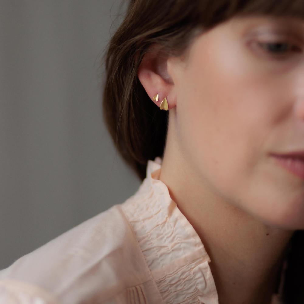 Sia Taylor Large Golden Wing Studs