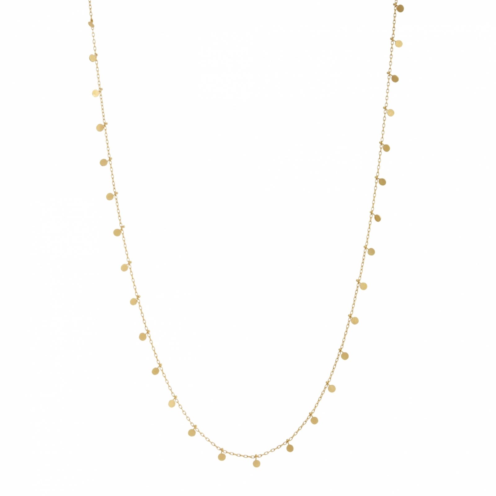 sia taylor Long Dot Necklace