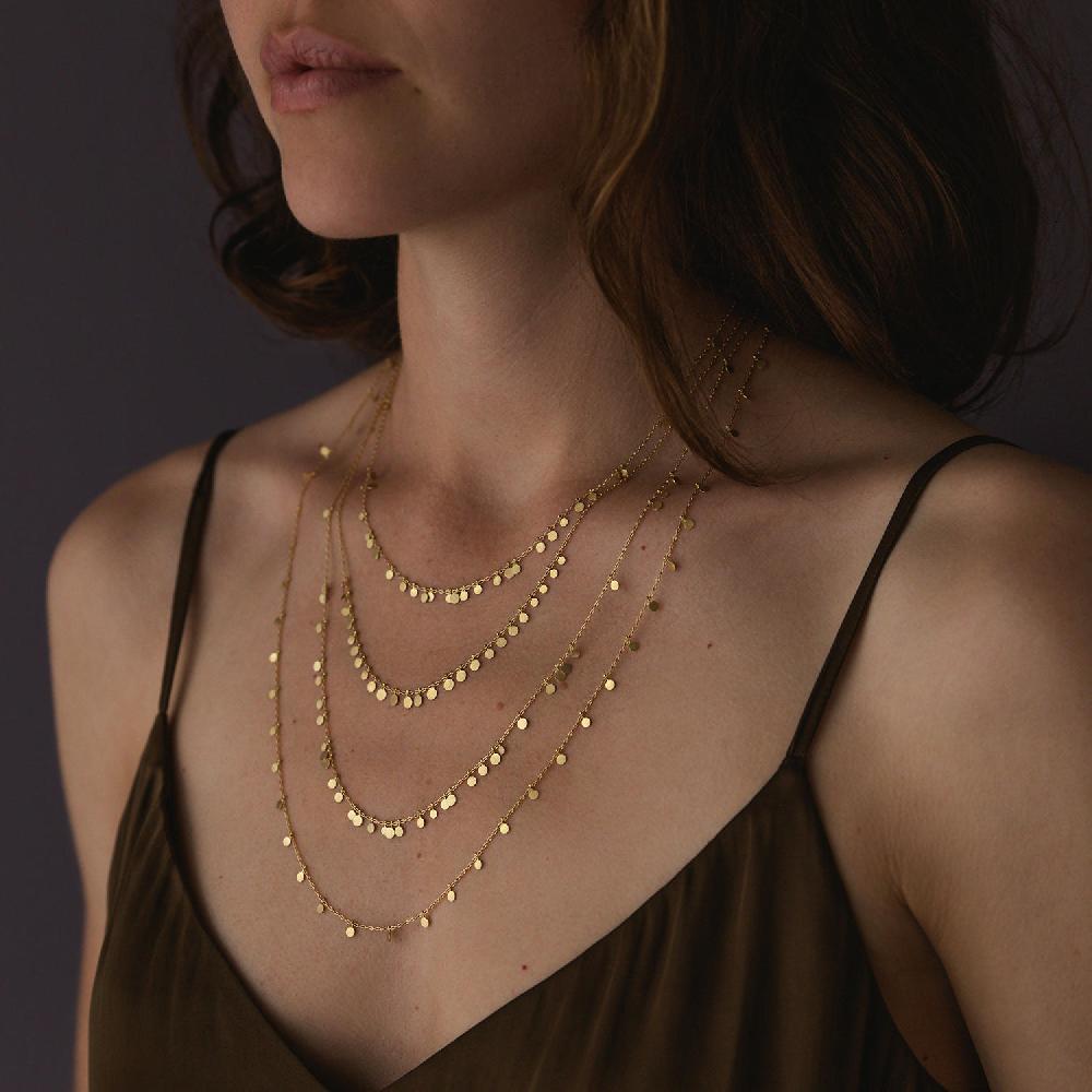 Sia Taylor Long Random Dots Necklace