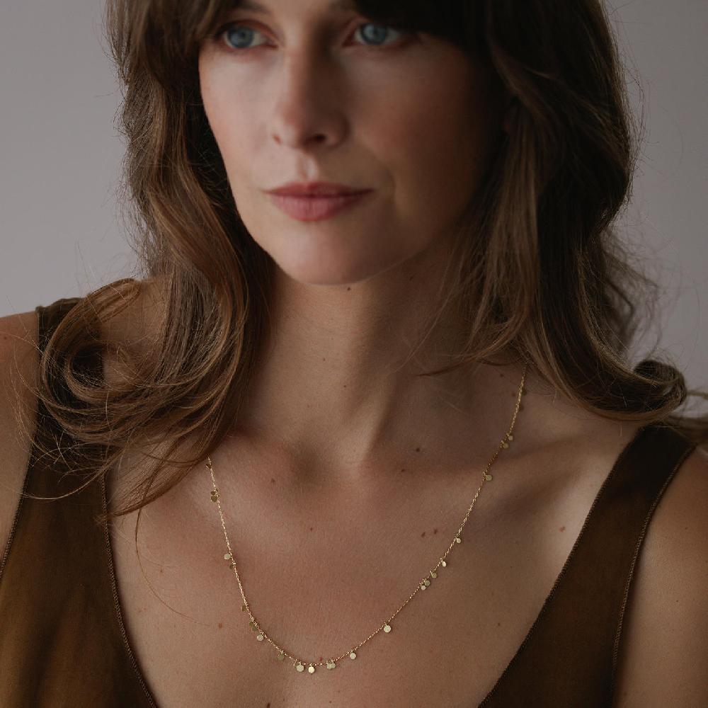 Sia Taylor Long Simple Random Dots Necklace