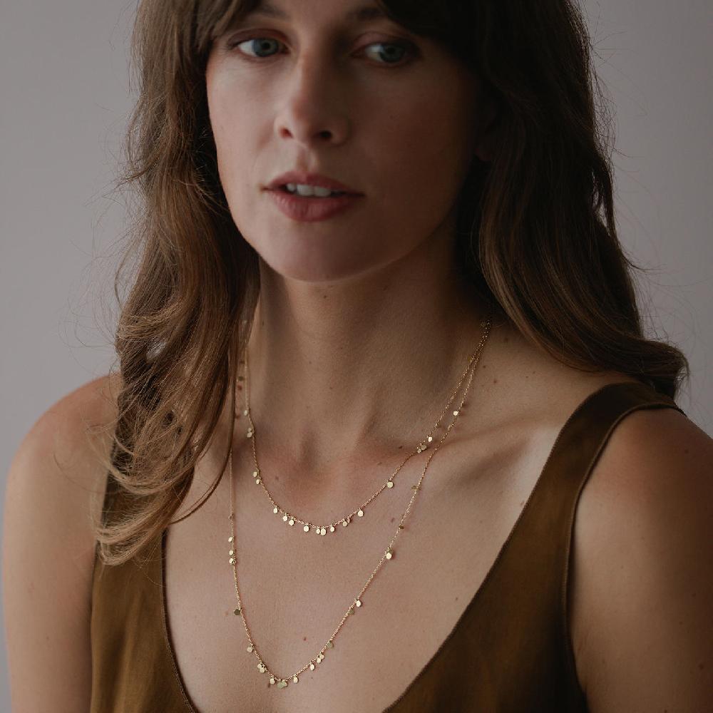 Sia Taylor Long Simple Random Dots Necklace