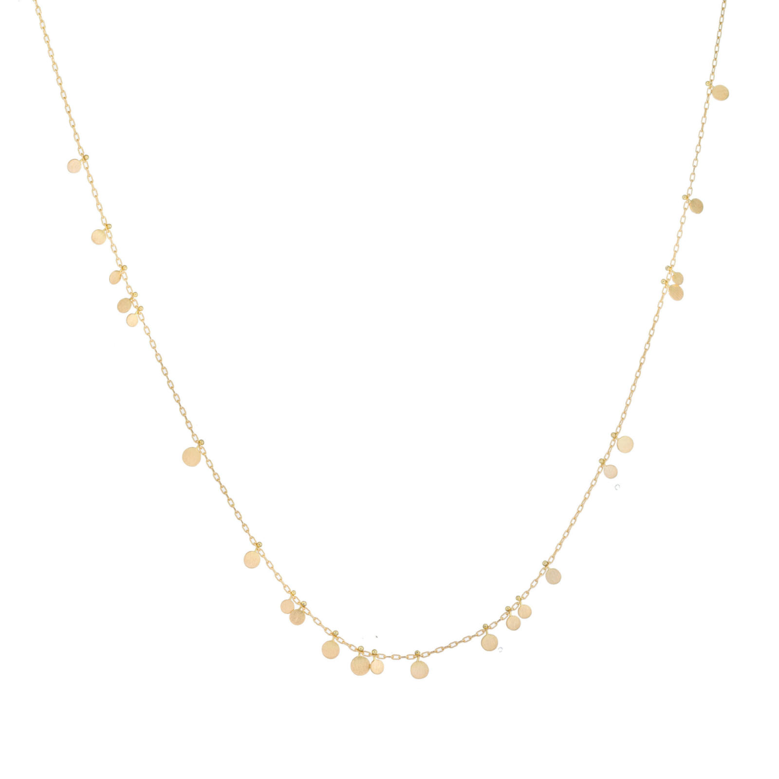 sia taylor Long Simple Random Dots Necklace