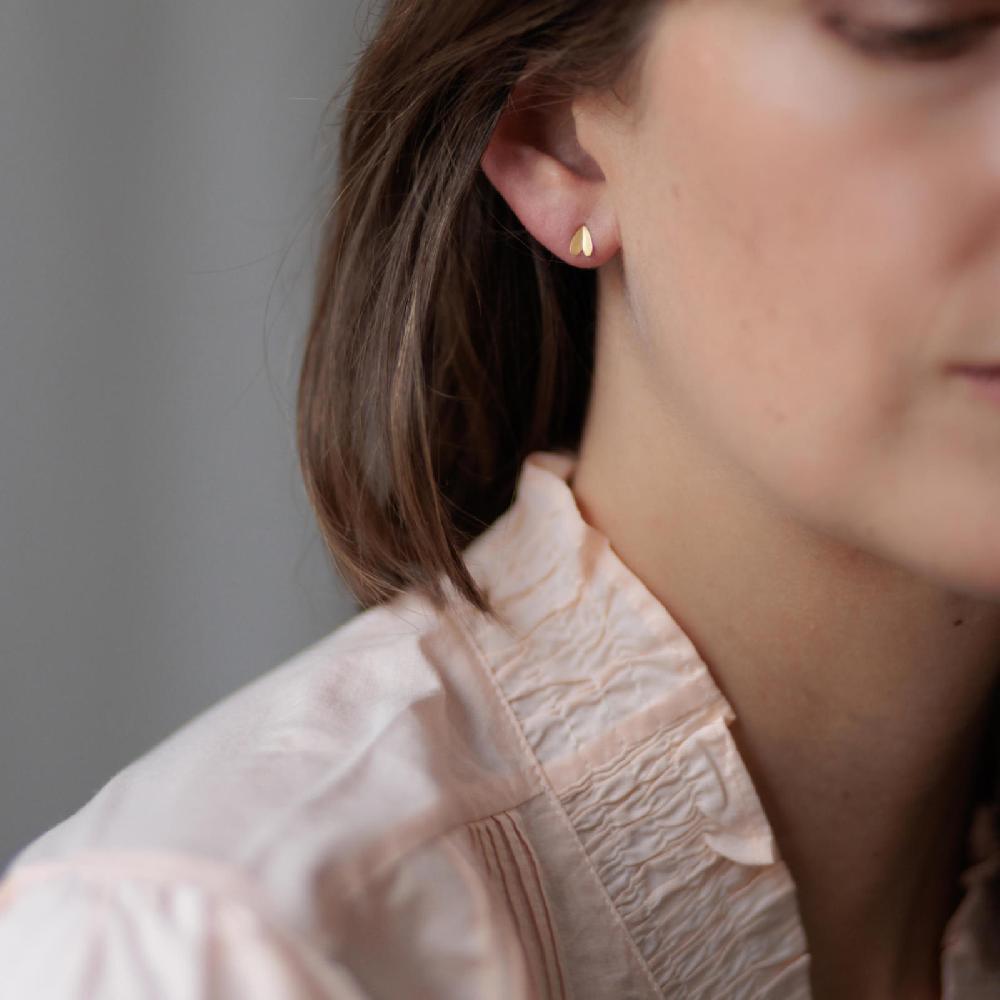 Sia Taylor Medium Golden Wing Studs