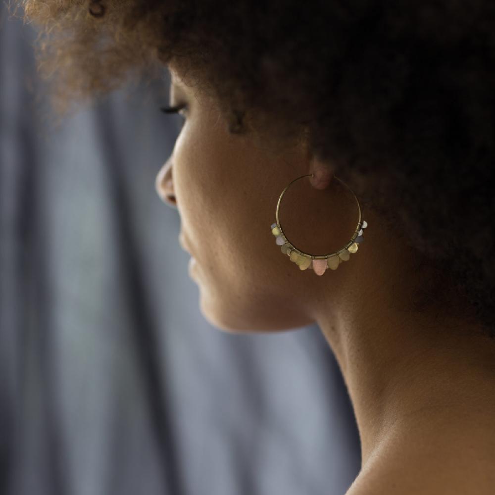 Sia Taylor Rainbow Flutter Hoops