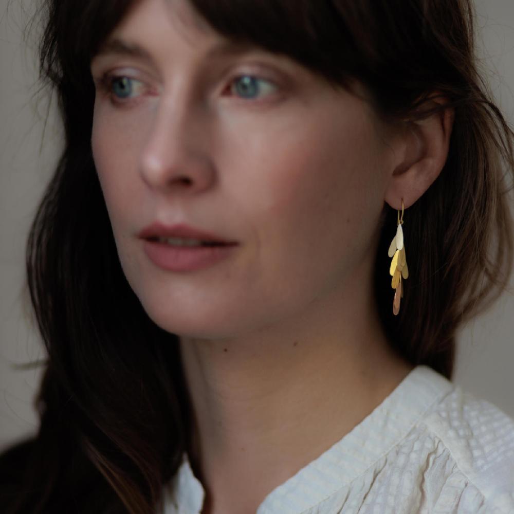 Sia Taylor Rainbow Long Daisy Earrings