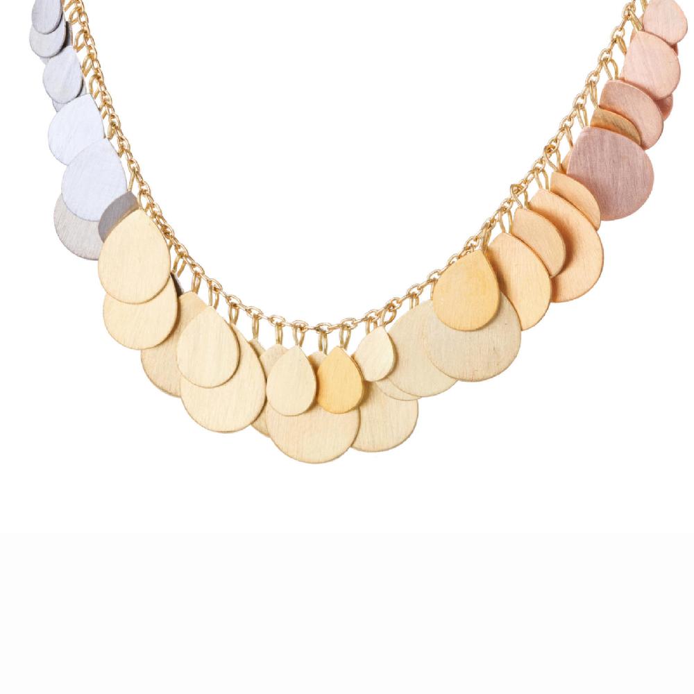 Sia Taylor Rainbow Petals Arc Necklace