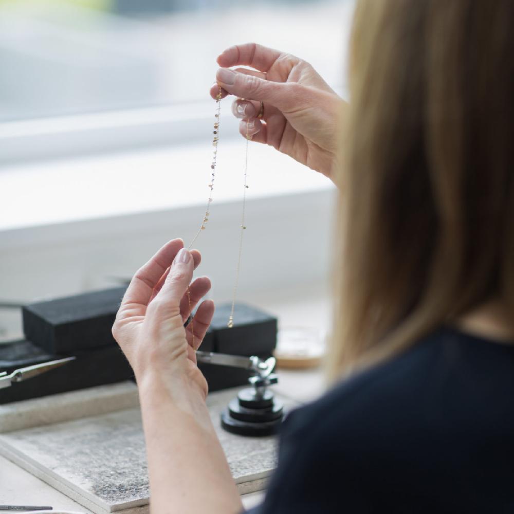 Sia Taylor Rainbow Random Dots Necklace