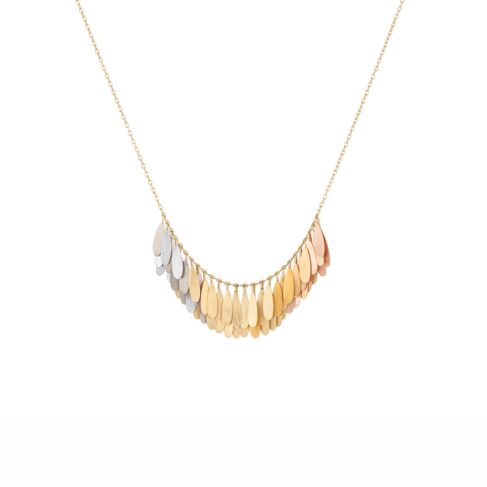 sia taylor Rainbow Tiny Dandelion Arc Necklace