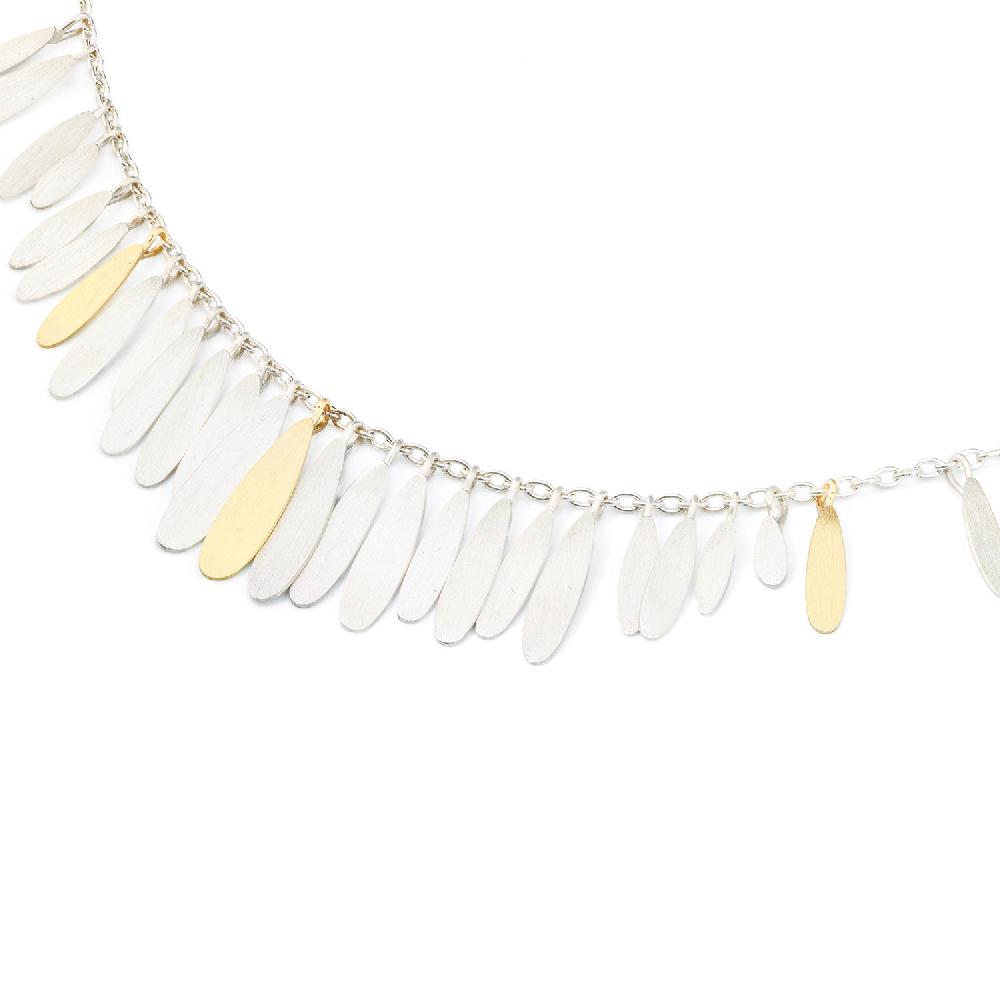 Sia Taylor Silver Daisy Necklace