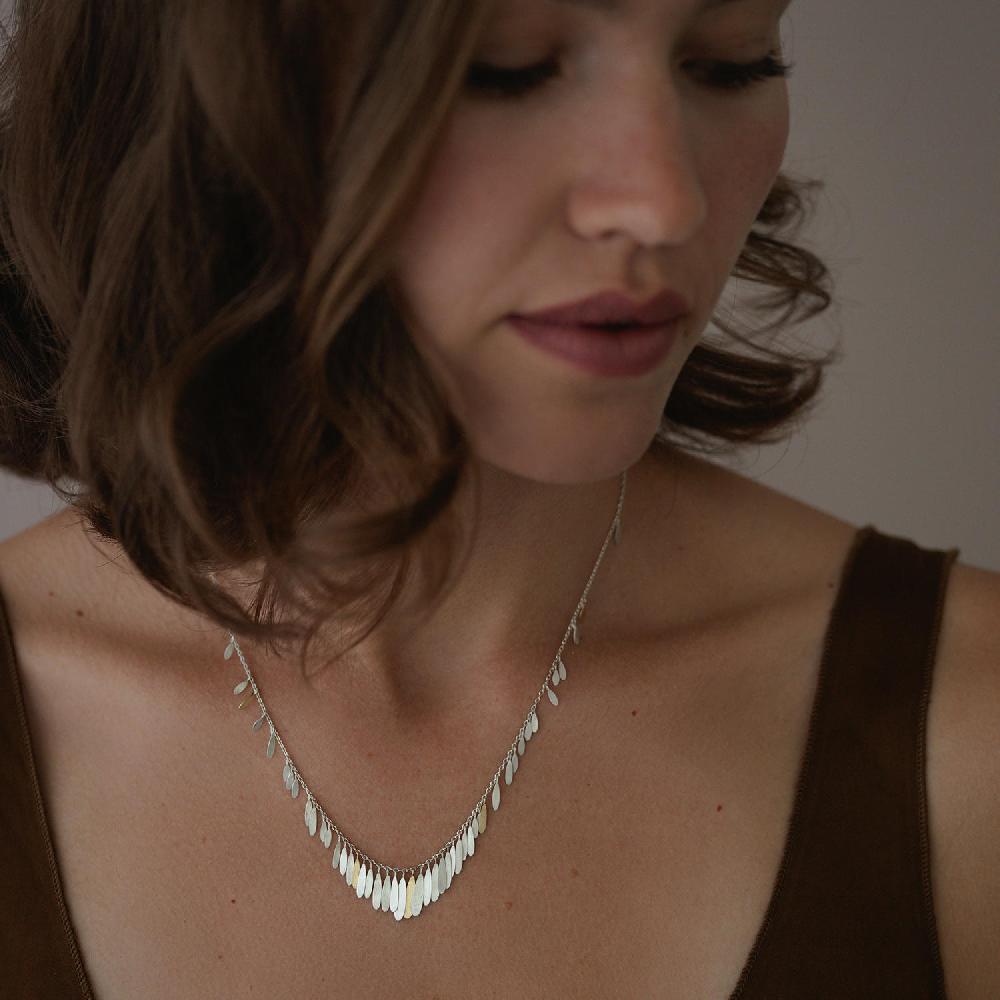 Sia Taylor Silver Daisy Necklace