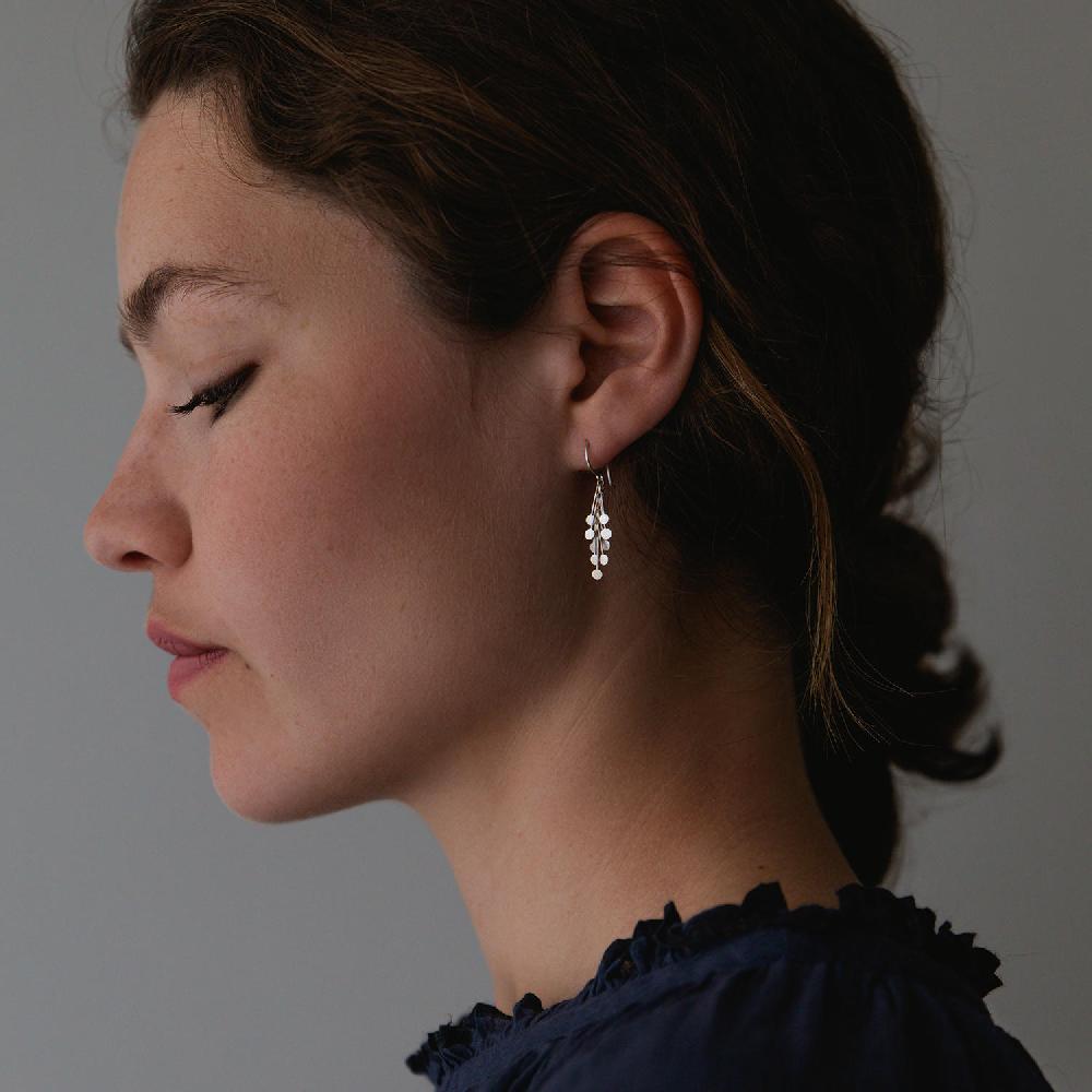 Sia Taylor Silver Dot Earrings