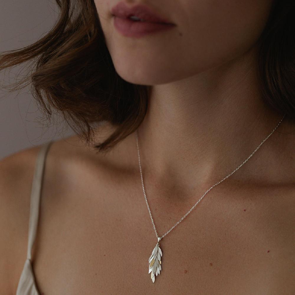 Sia Taylor Silver Leaf Cluster