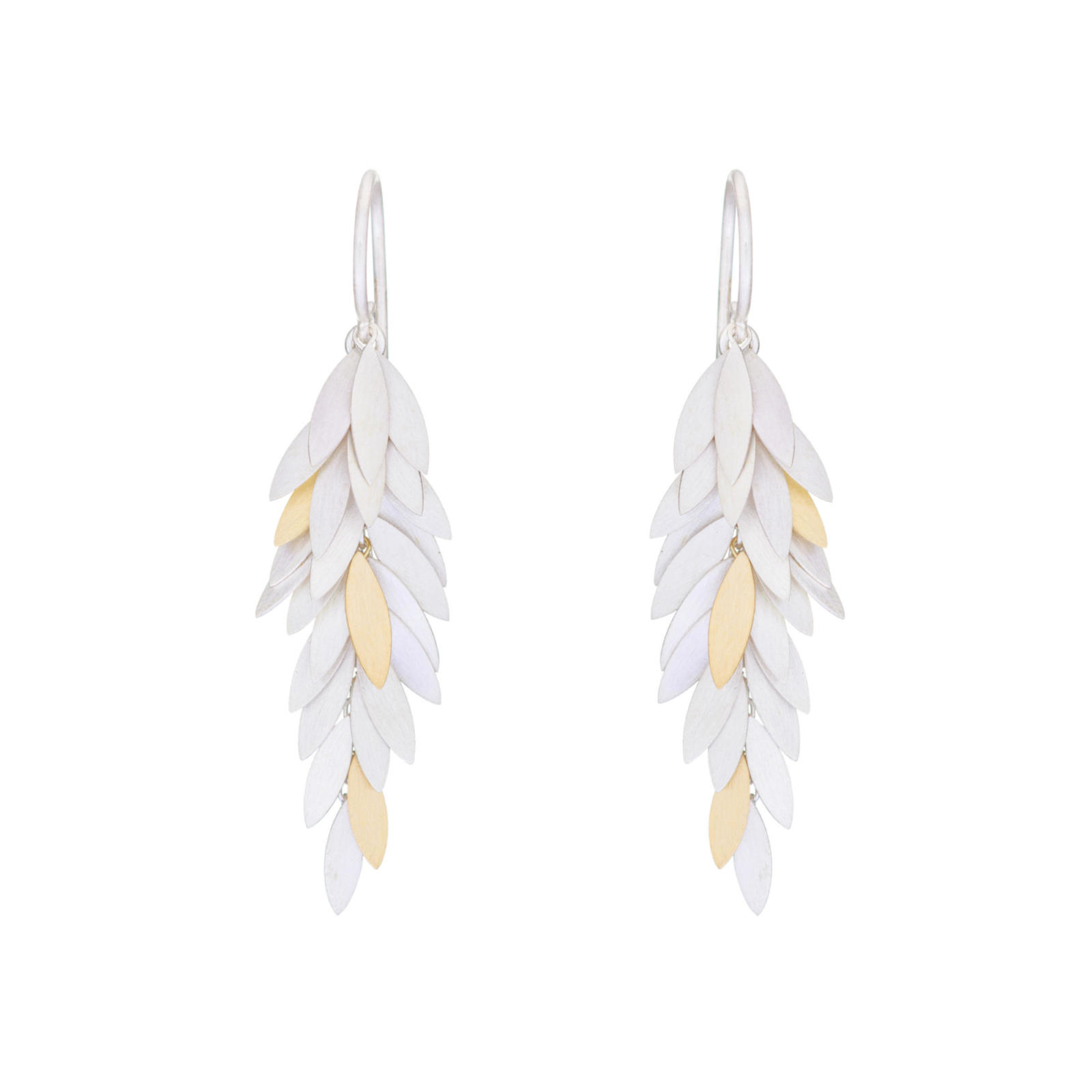 sia taylor Silver Leaf Earrings