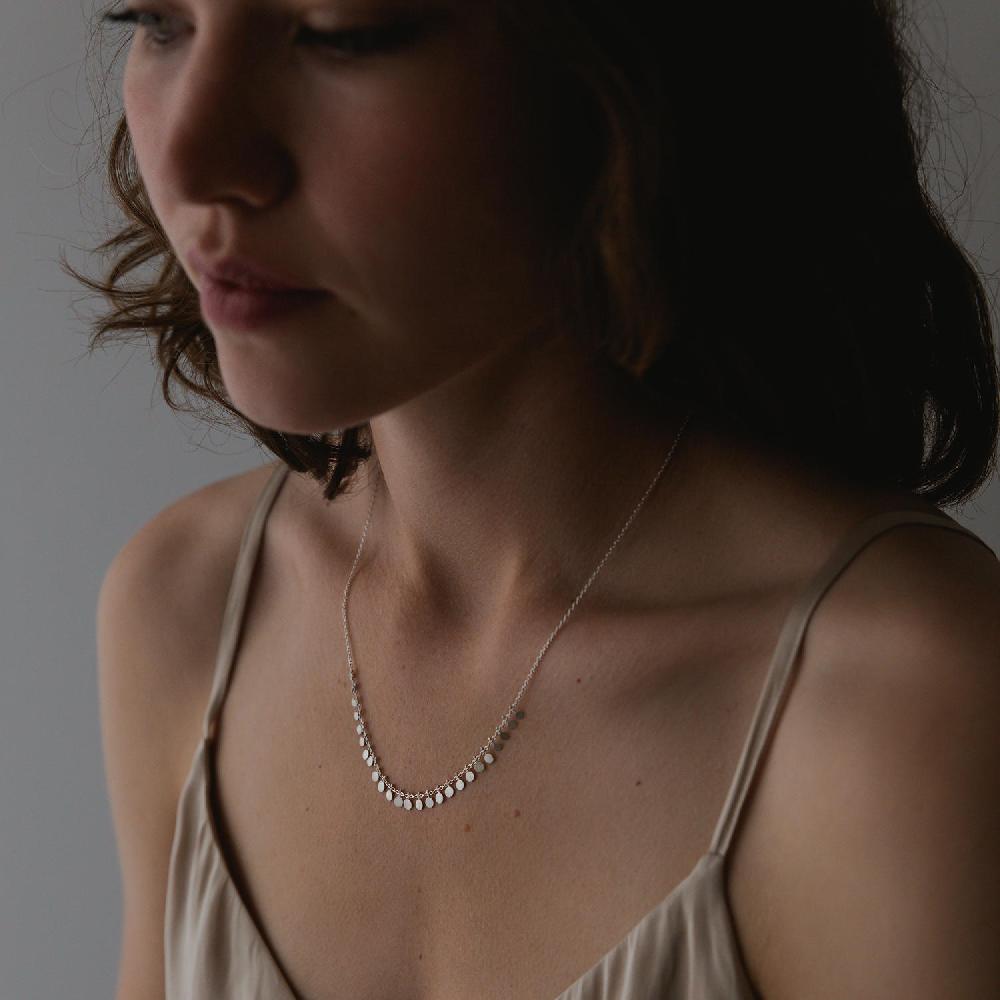 Sia Taylor Silver Medium Dots Necklace