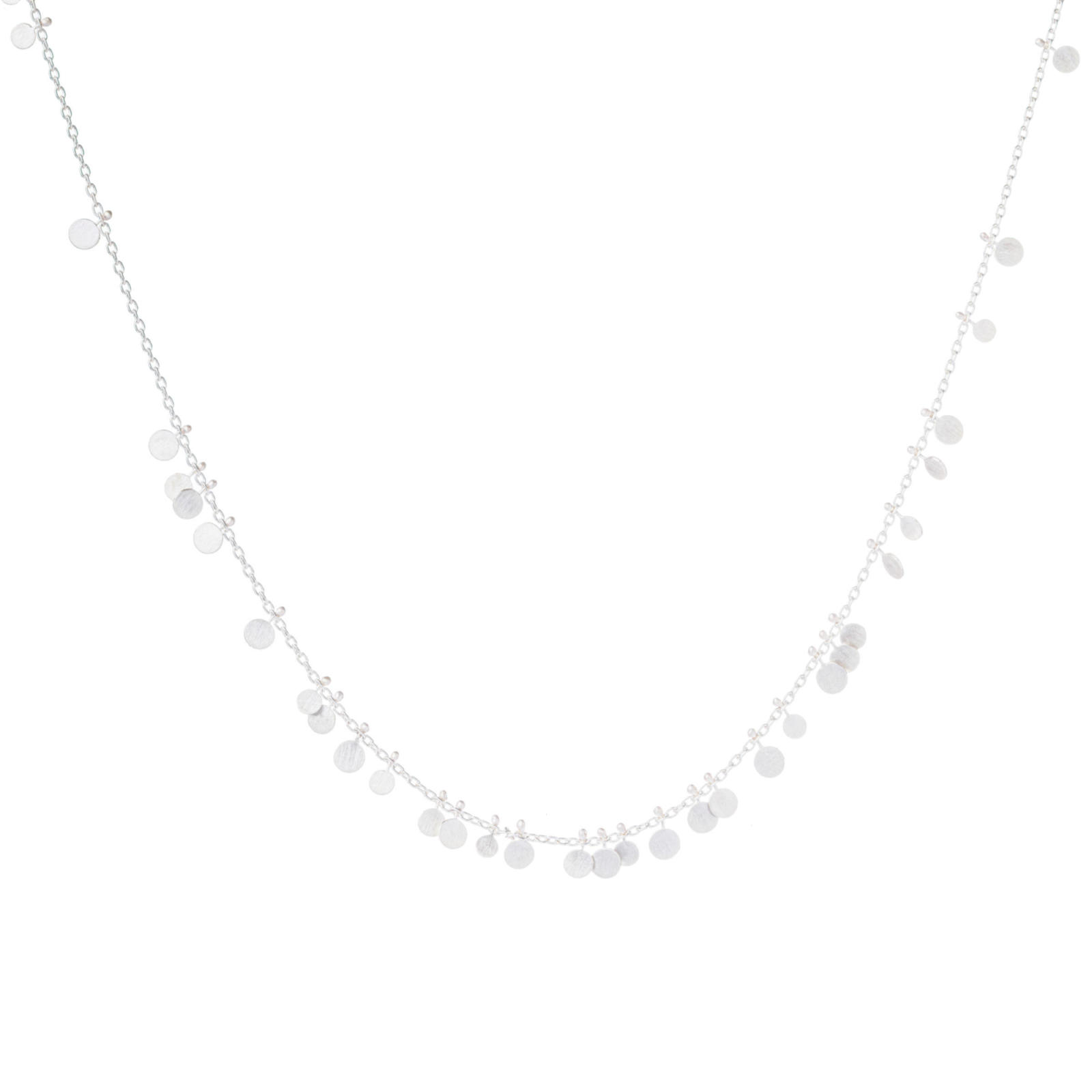 sia taylor Silver Random Dots Necklace