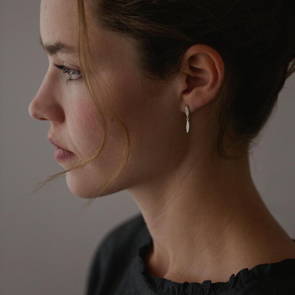 Sia Taylor Silver Seed Double Studs