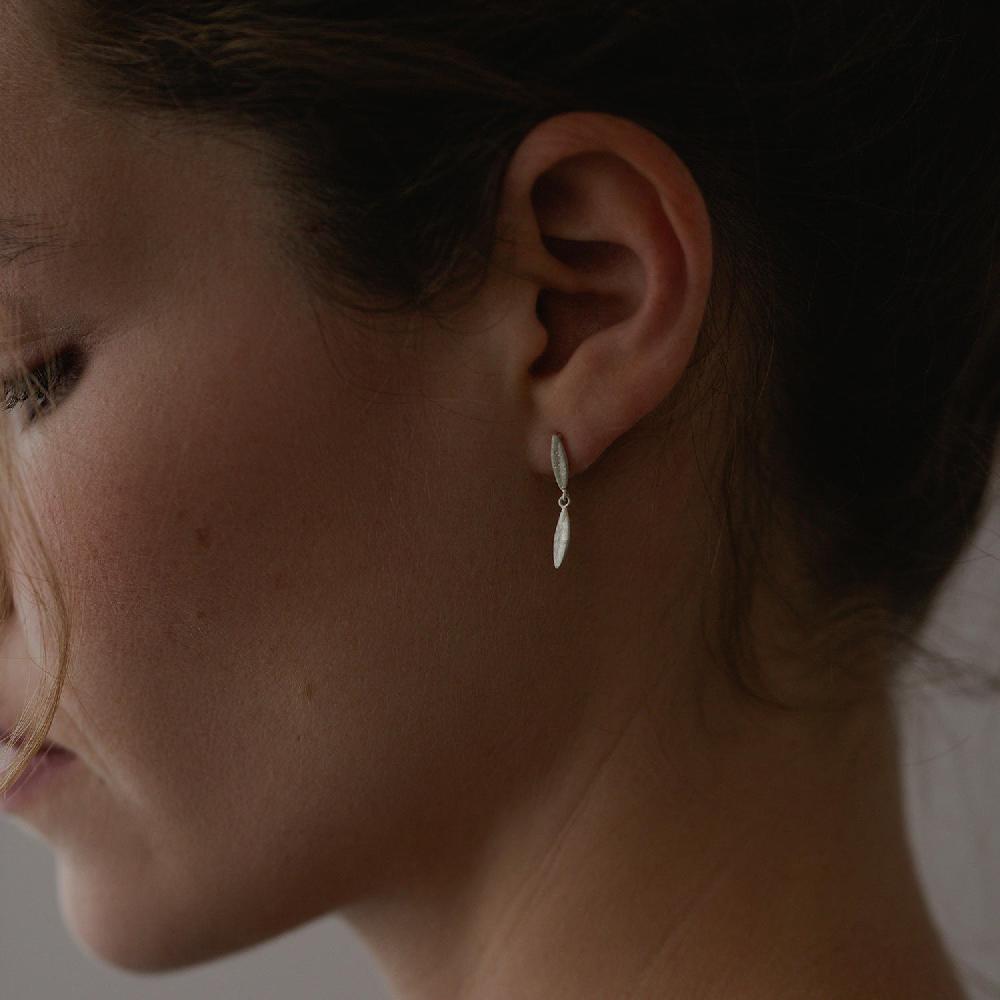 Sia Taylor Silver Seed Double Studs