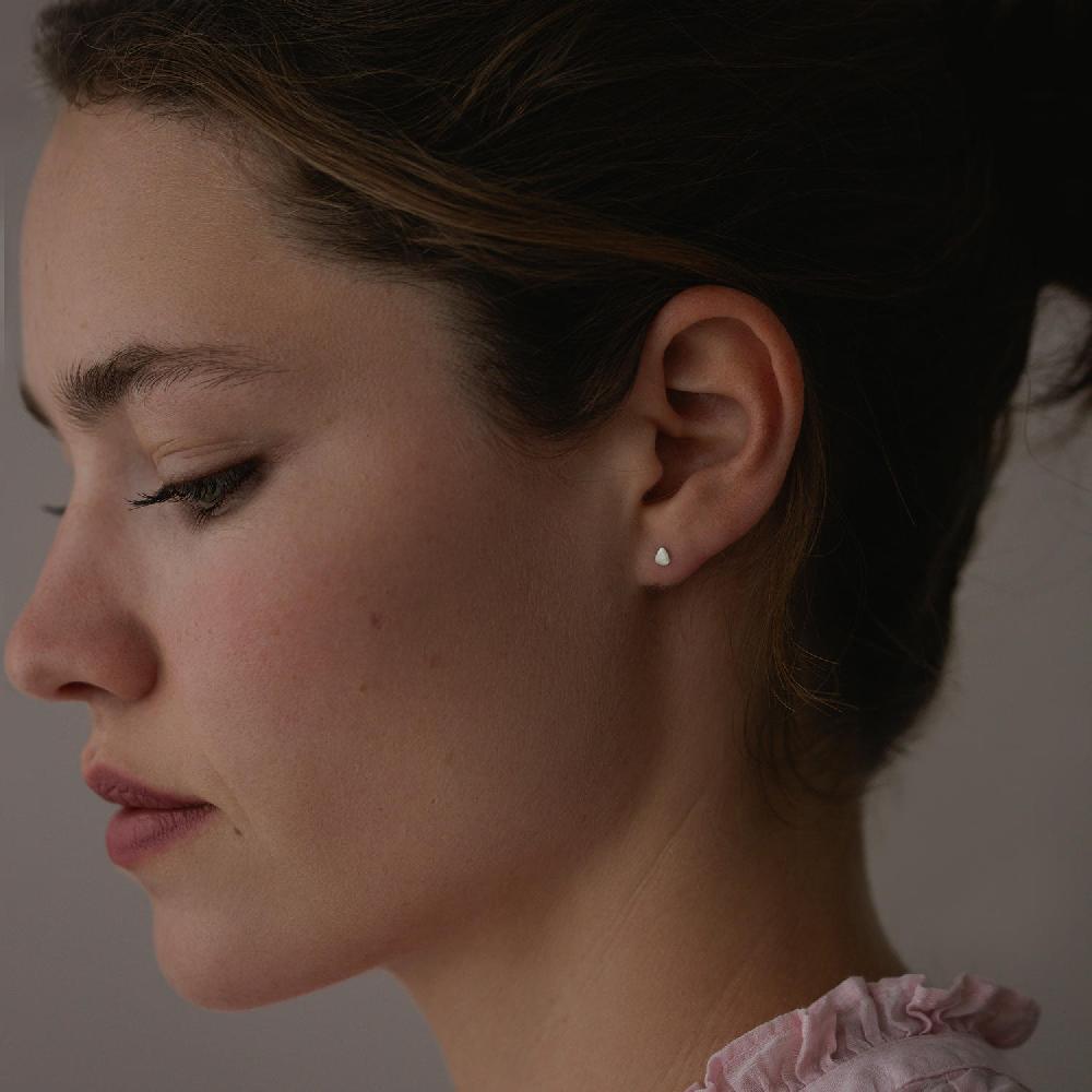 Sia Taylor Silver Tiny Seed Studs