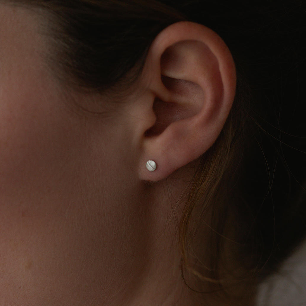 Sia Taylor Silver Tiny Seed Studs