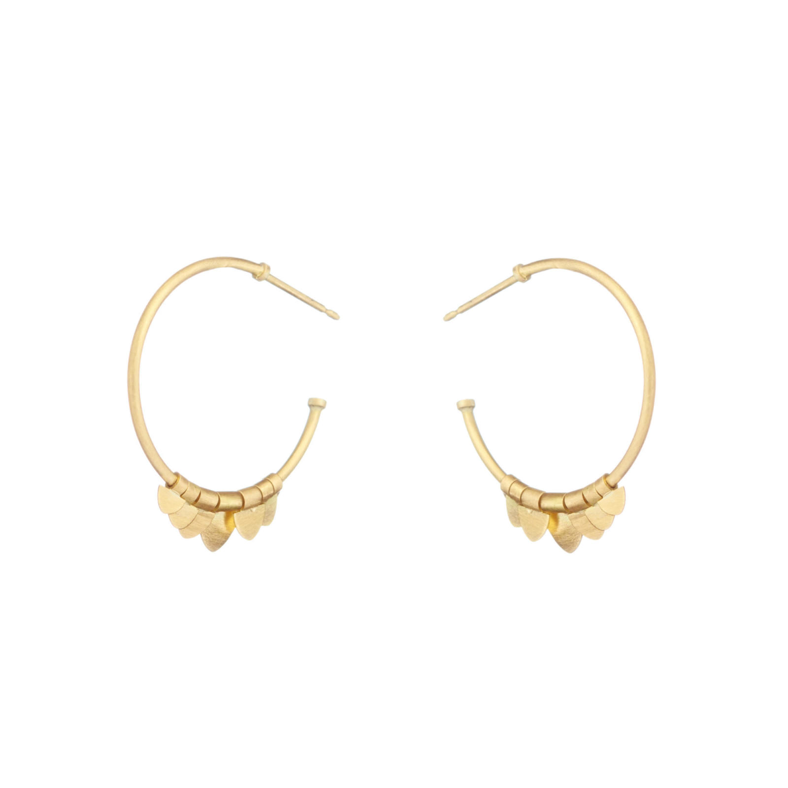 Sia Taylor Small Golden Flutter Hoops