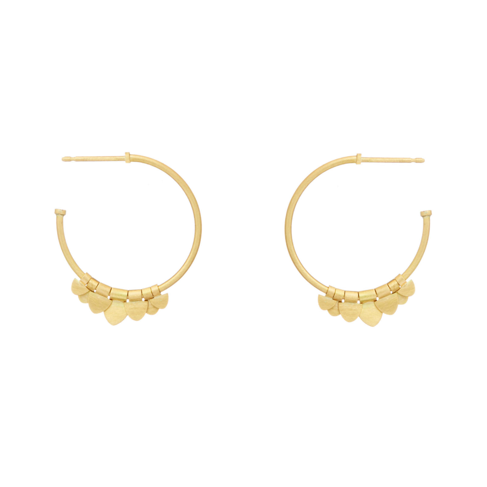 sia taylor Small Golden Flutter Hoops