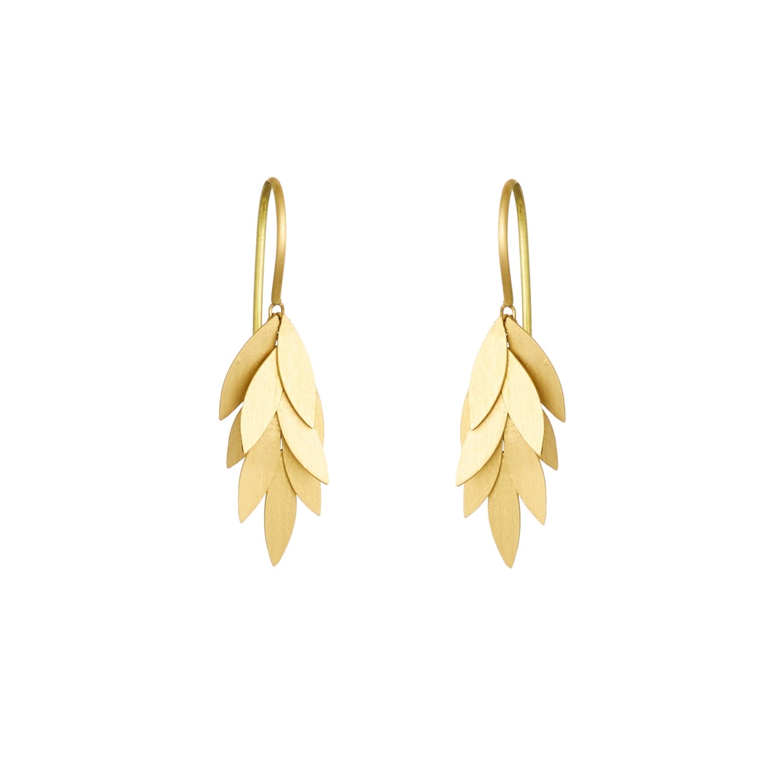 sia taylor Small Golden Leaf Earrings