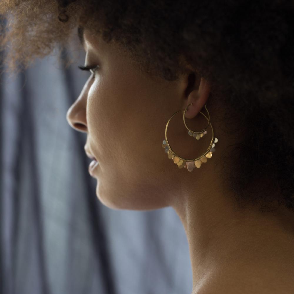 Sia Taylor Small Rainbow Flutter Hoops