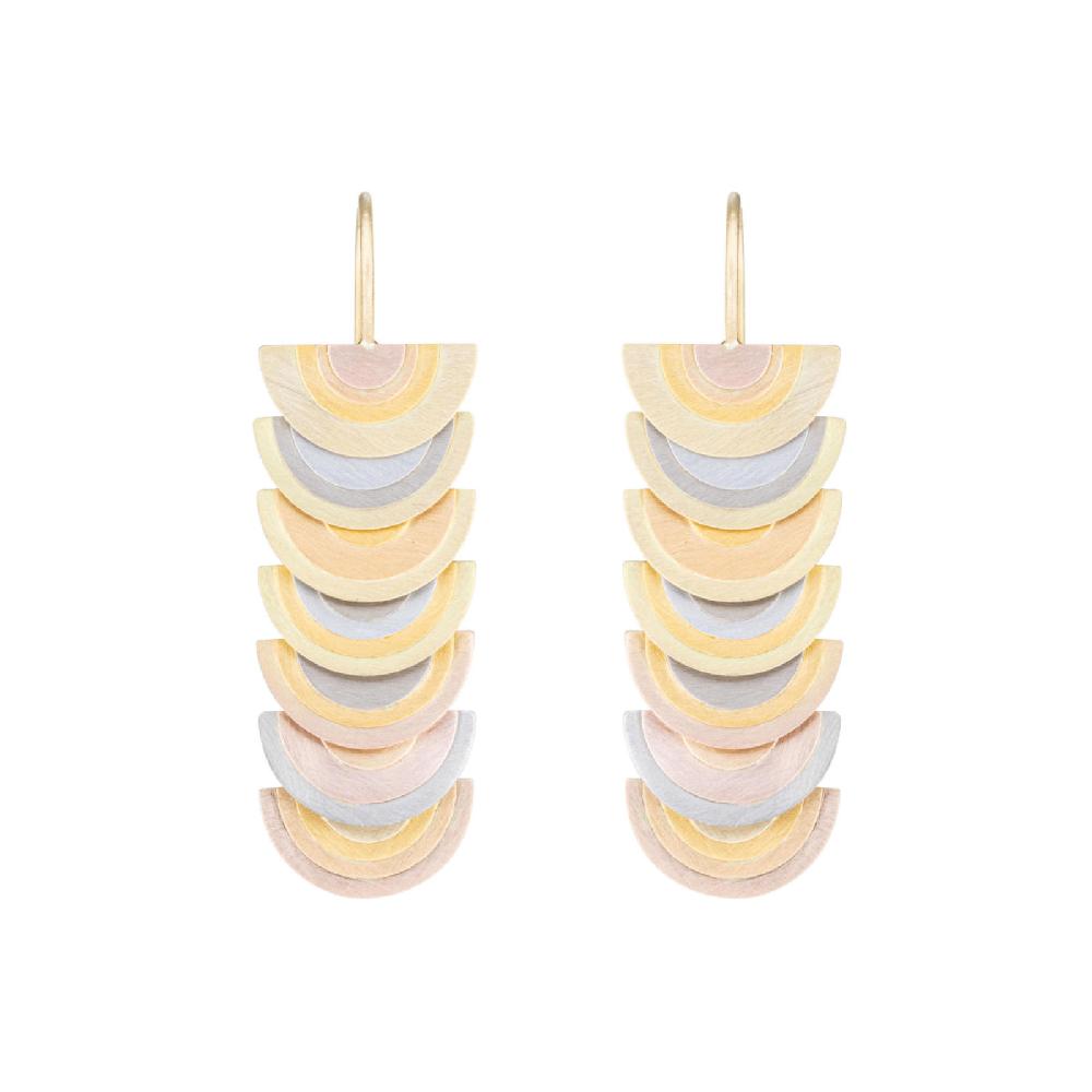 sia taylor Sun Halos Column Earrings
