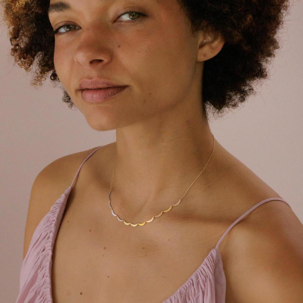 Sia Taylor Sunset Cloud Arc Necklace