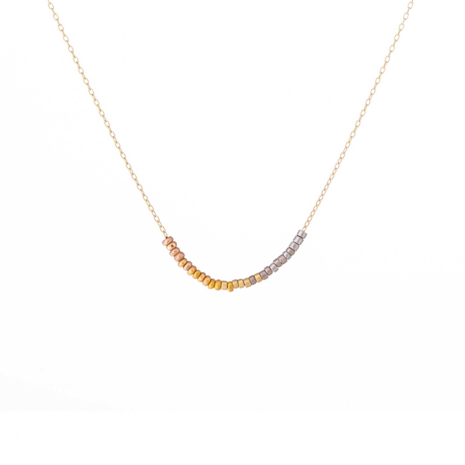 sia taylor Tiny Bead Rainbow Necklace