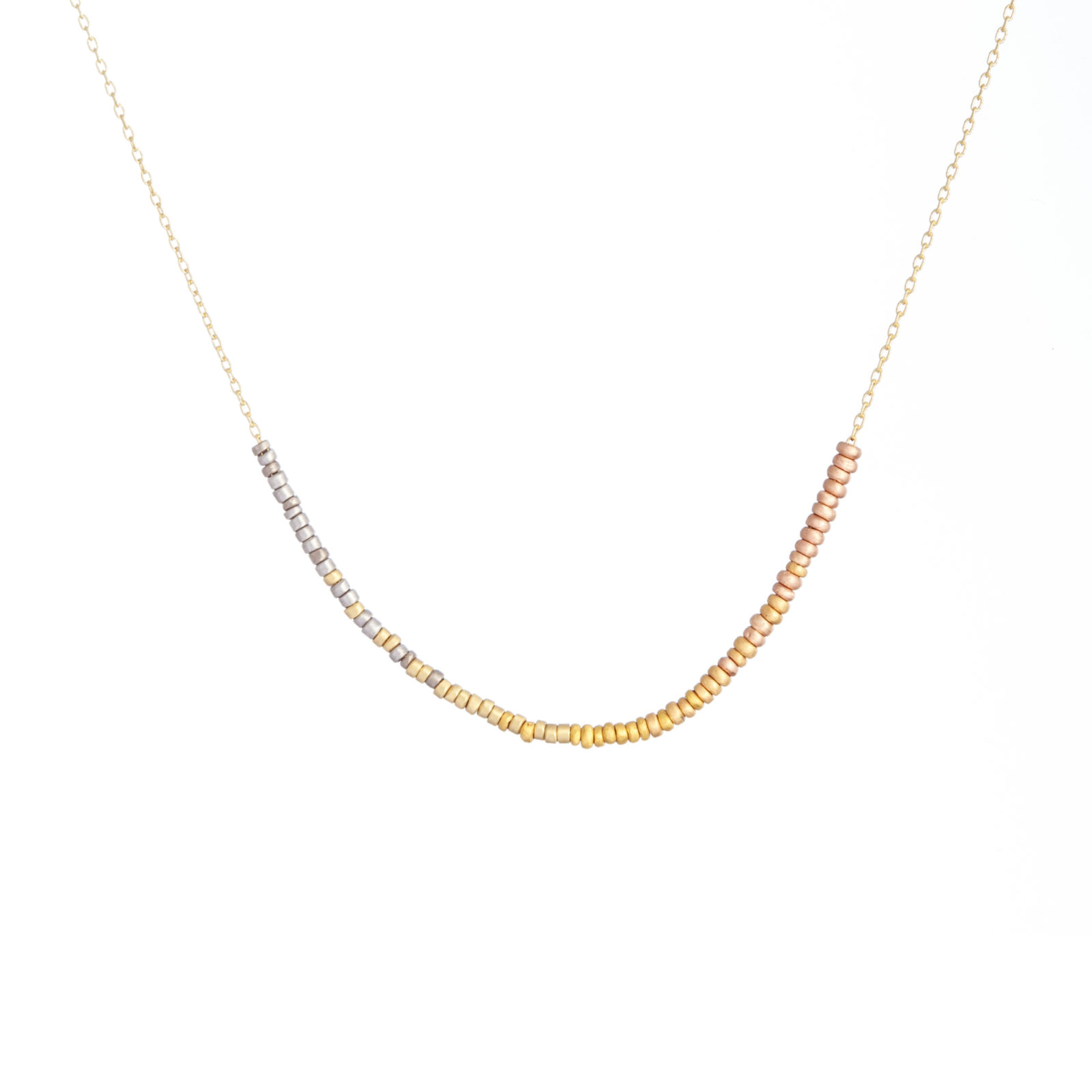 sia taylor Tiny Beads Rainbow Arc Necklace