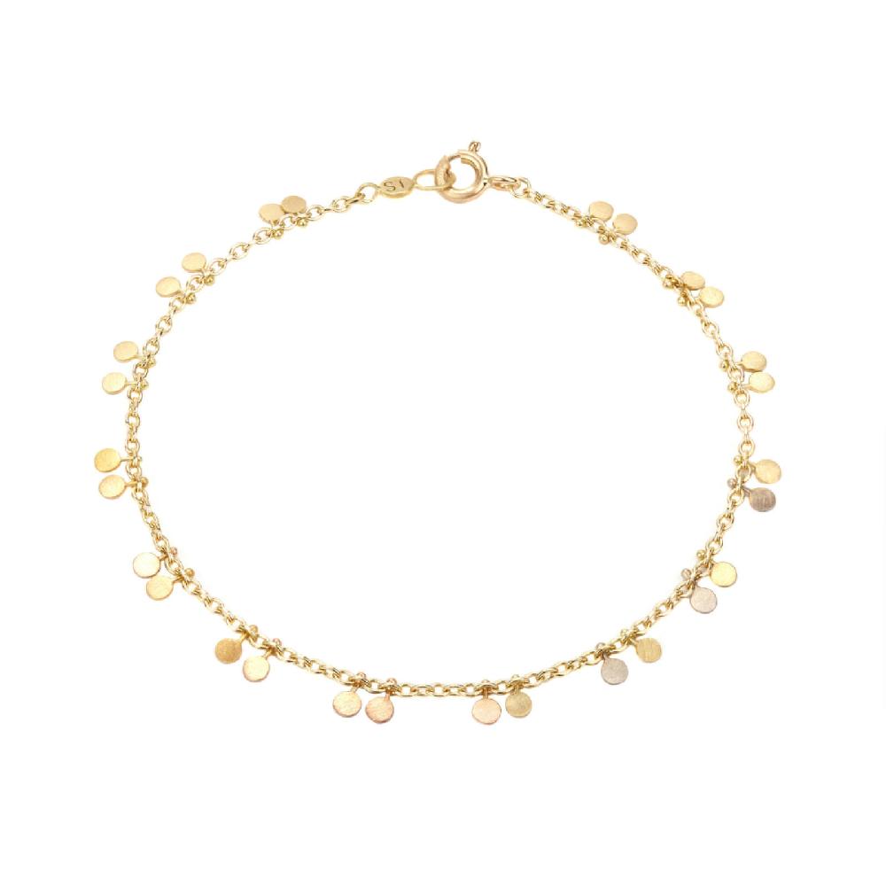 sia taylor Tiny Double Dots Rainbow Bracelet