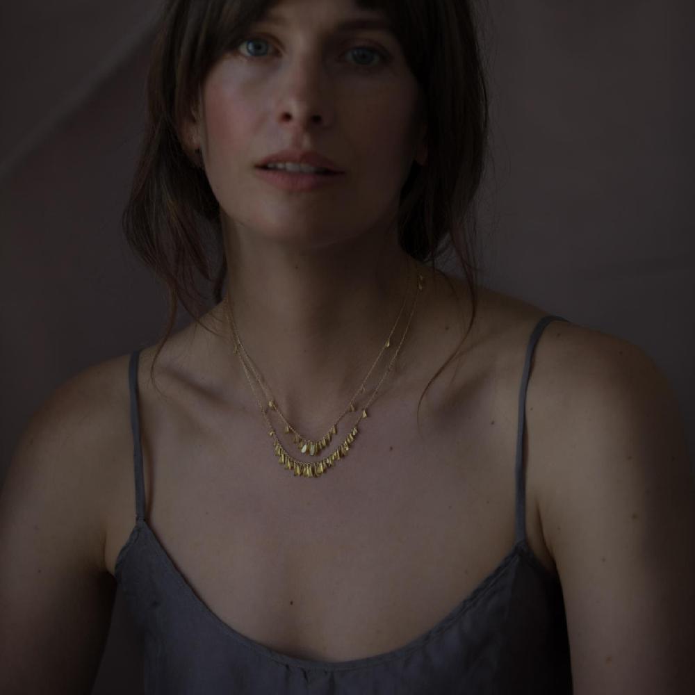 Sia Taylor Tiny Golden Wings Necklace