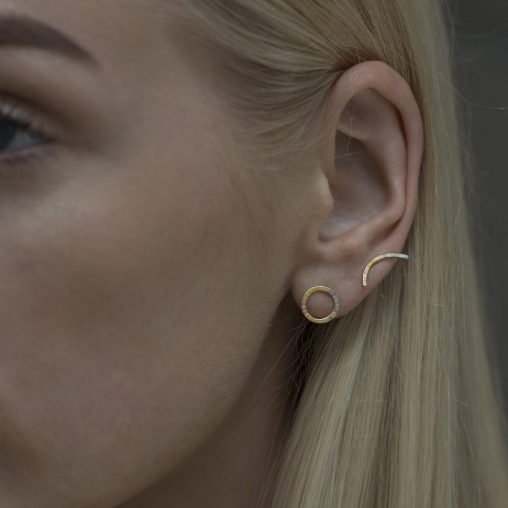 Sia Taylor Tiny Rainbow Halo Studs