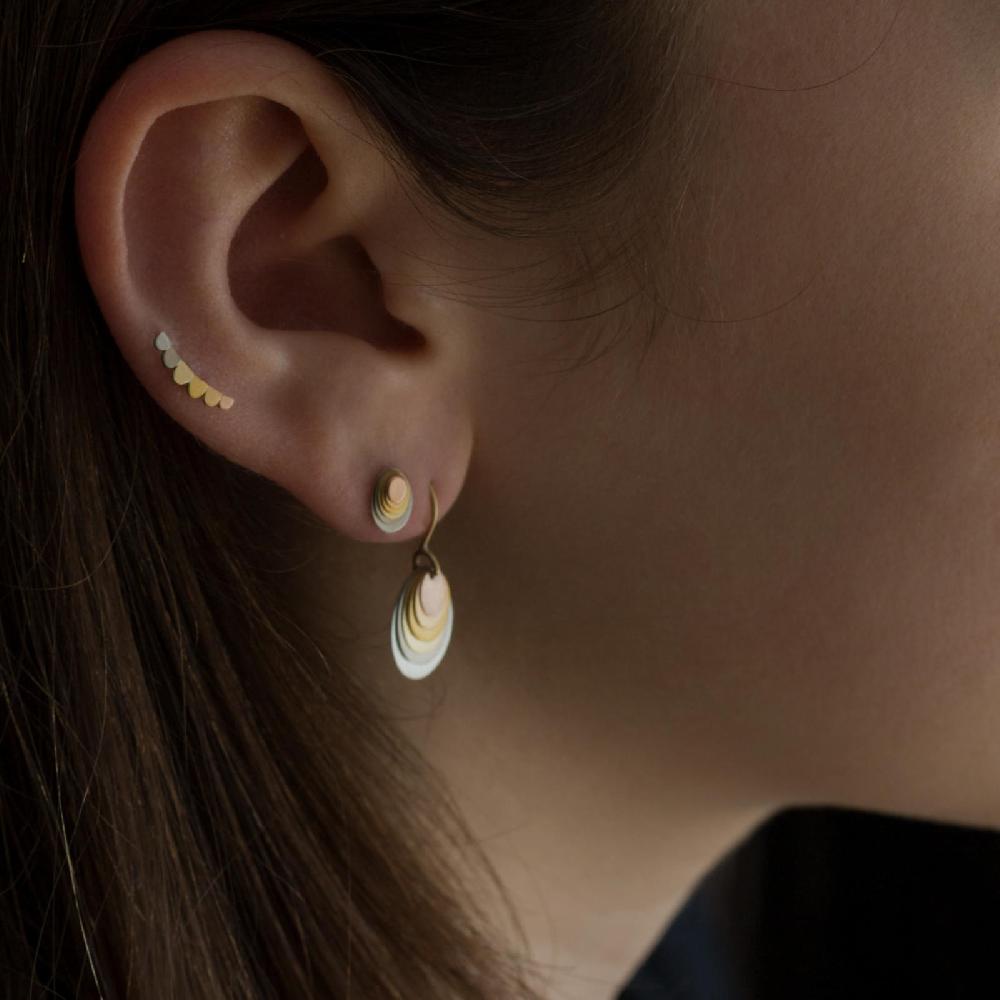 Sia Taylor Tiny Rainbow Plume Studs