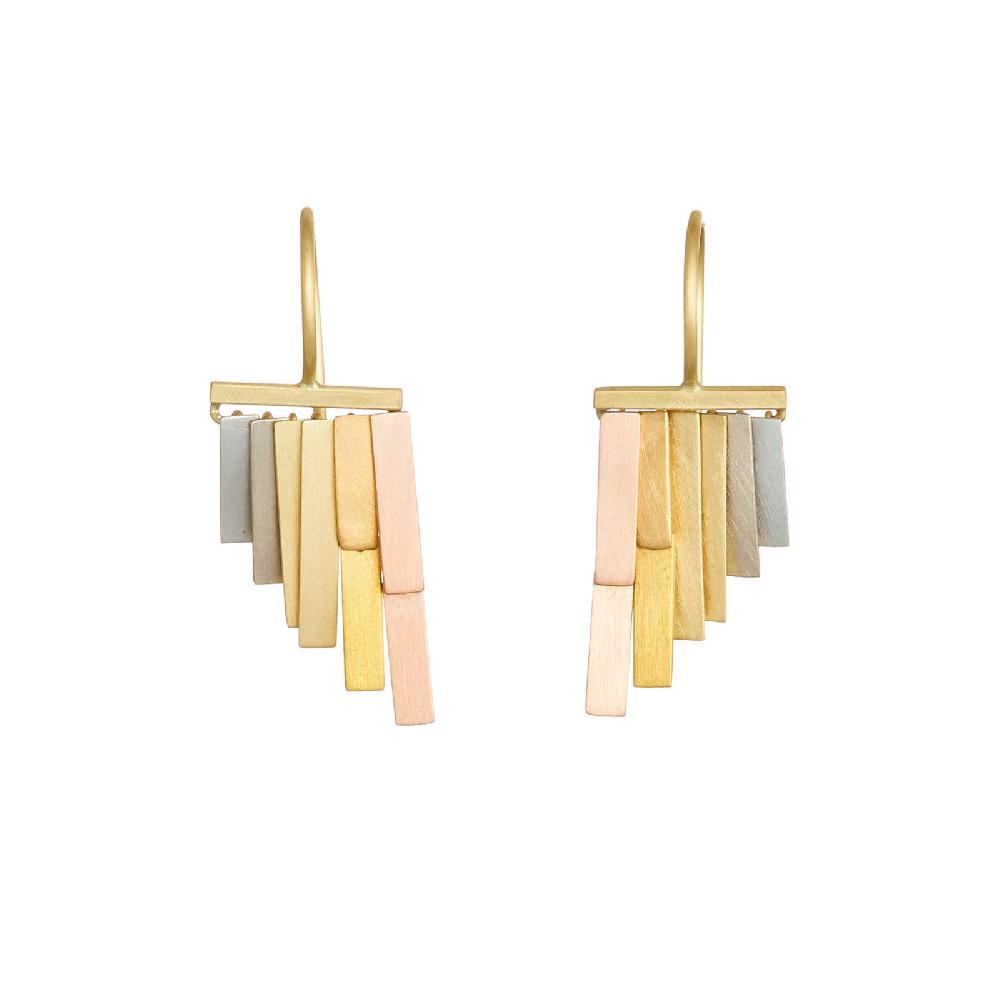 sia taylor Tiny Rainbow Rainfall Earrings