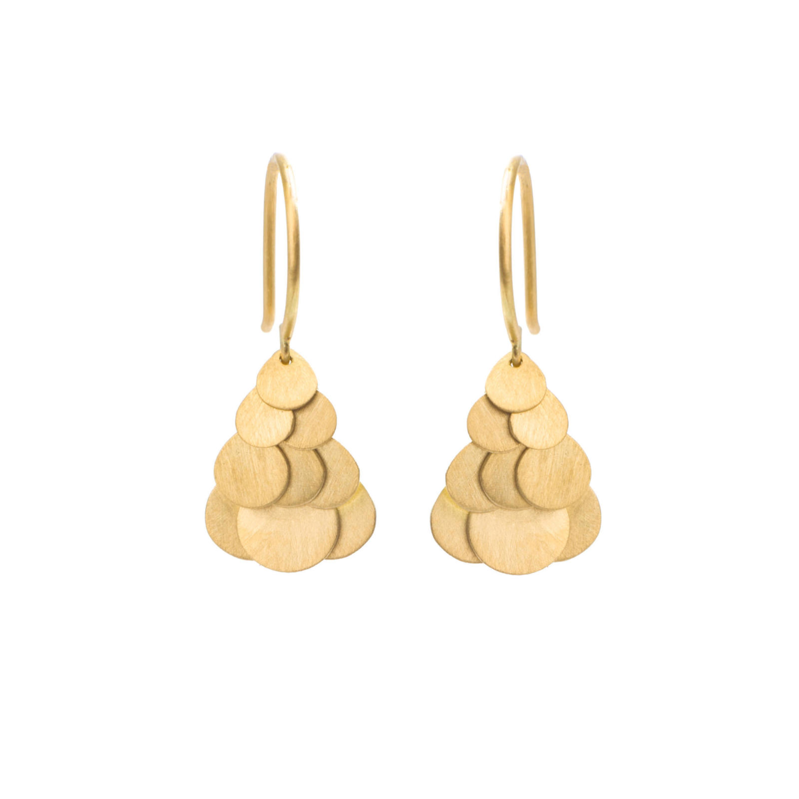 sia taylor Tiny Golden Hummingbird Cluster Earrings