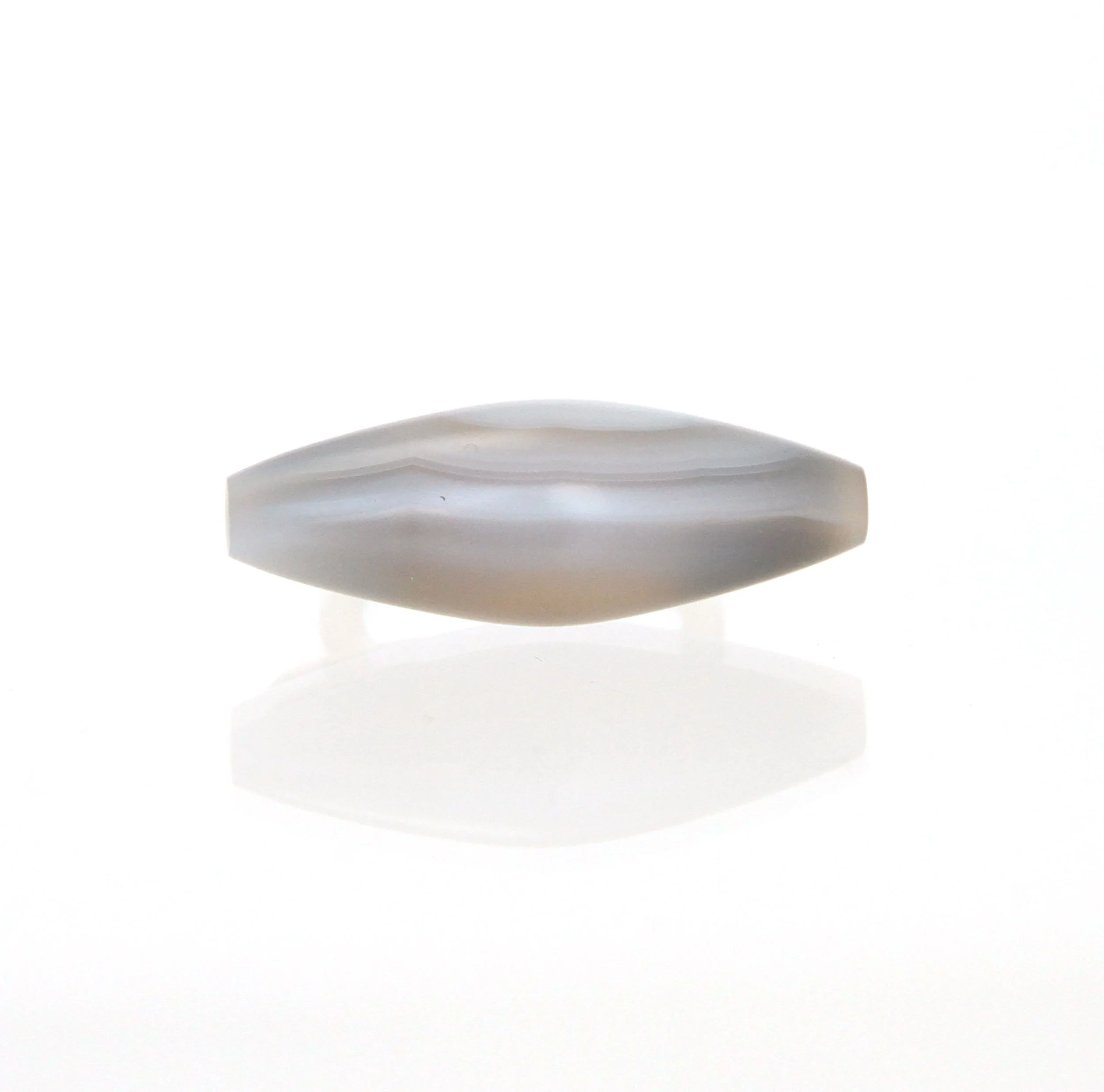 sian evans jewellery Carved grey blue agate from the Scottish isle of Mull