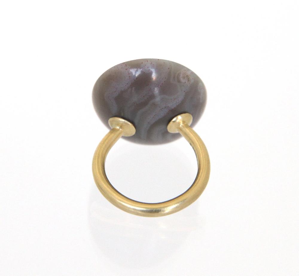 Sian Evans Jewellery Hand Carved Scottish Agate Ring