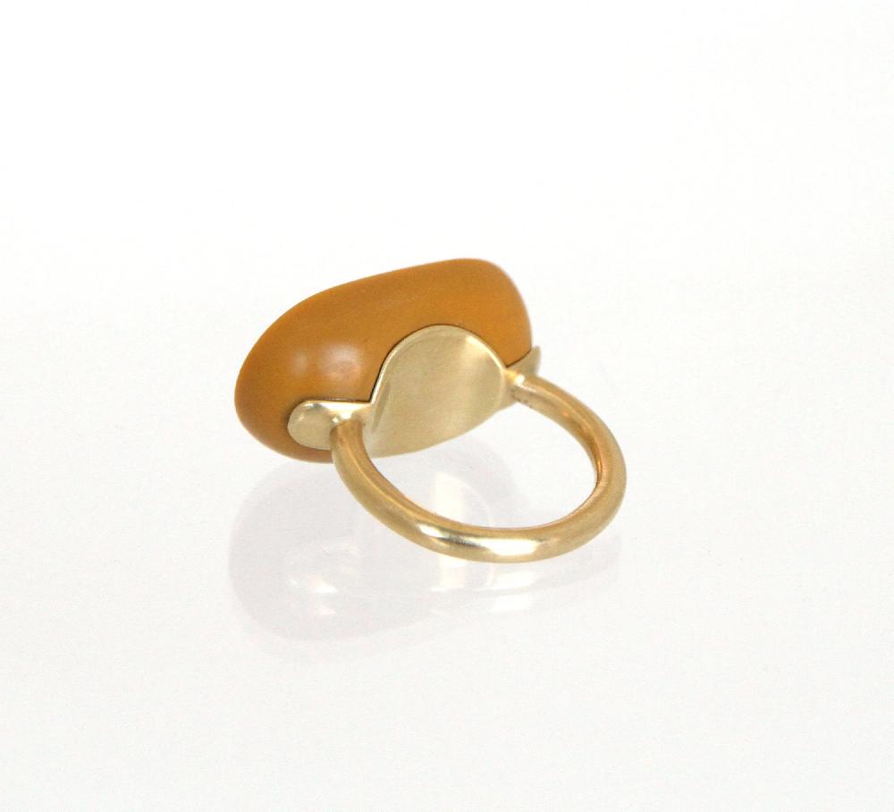 Sian Evans Jewellery Hand Carved Yellow Jasper Ring