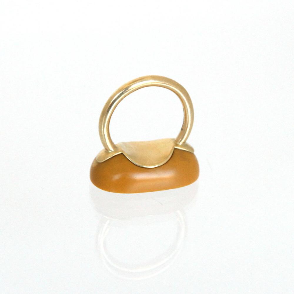 Sian Evans Jewellery Hand Carved Yellow Jasper Ring