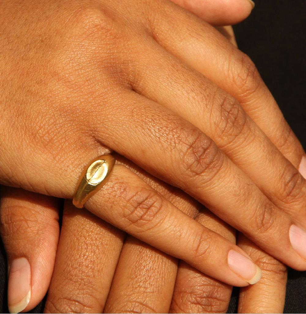 Sian Evans Jewellery Livia Recycled Textured Gold Ring