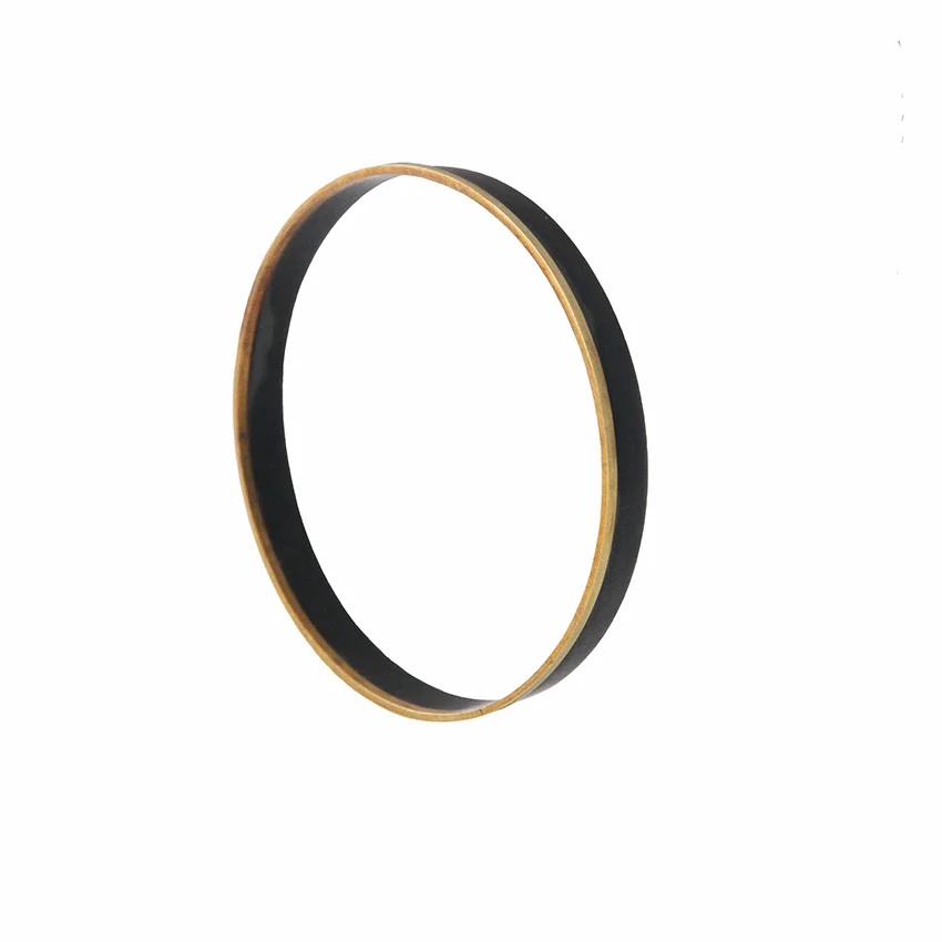Sian Evans Jewellery Minimalist Black And Recycled 18ct Gold Bangle