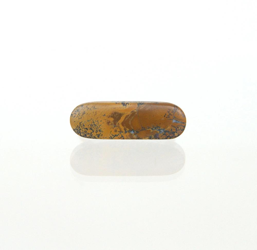 Sian Evans Jewellery Mustard Coloured Carved Scottish Agate Ring With Recycled 18ct Gold