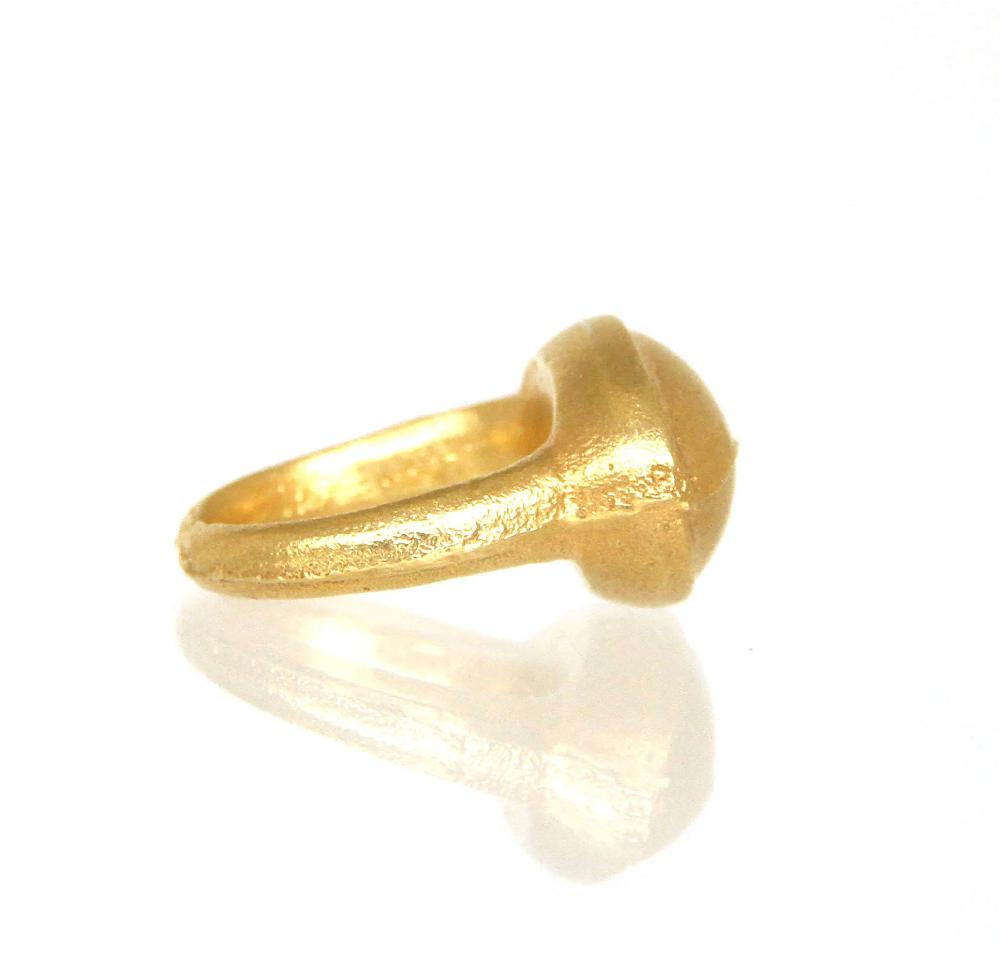 Sian Evans Jewellery Recycled 18ct Gold Cabochon Cocktail Ring