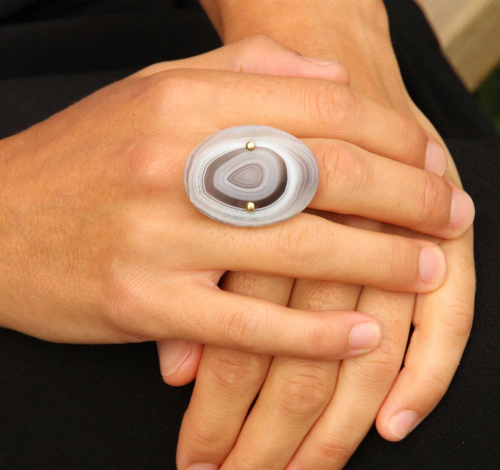 Sian Evans Jewellery Agate Ring