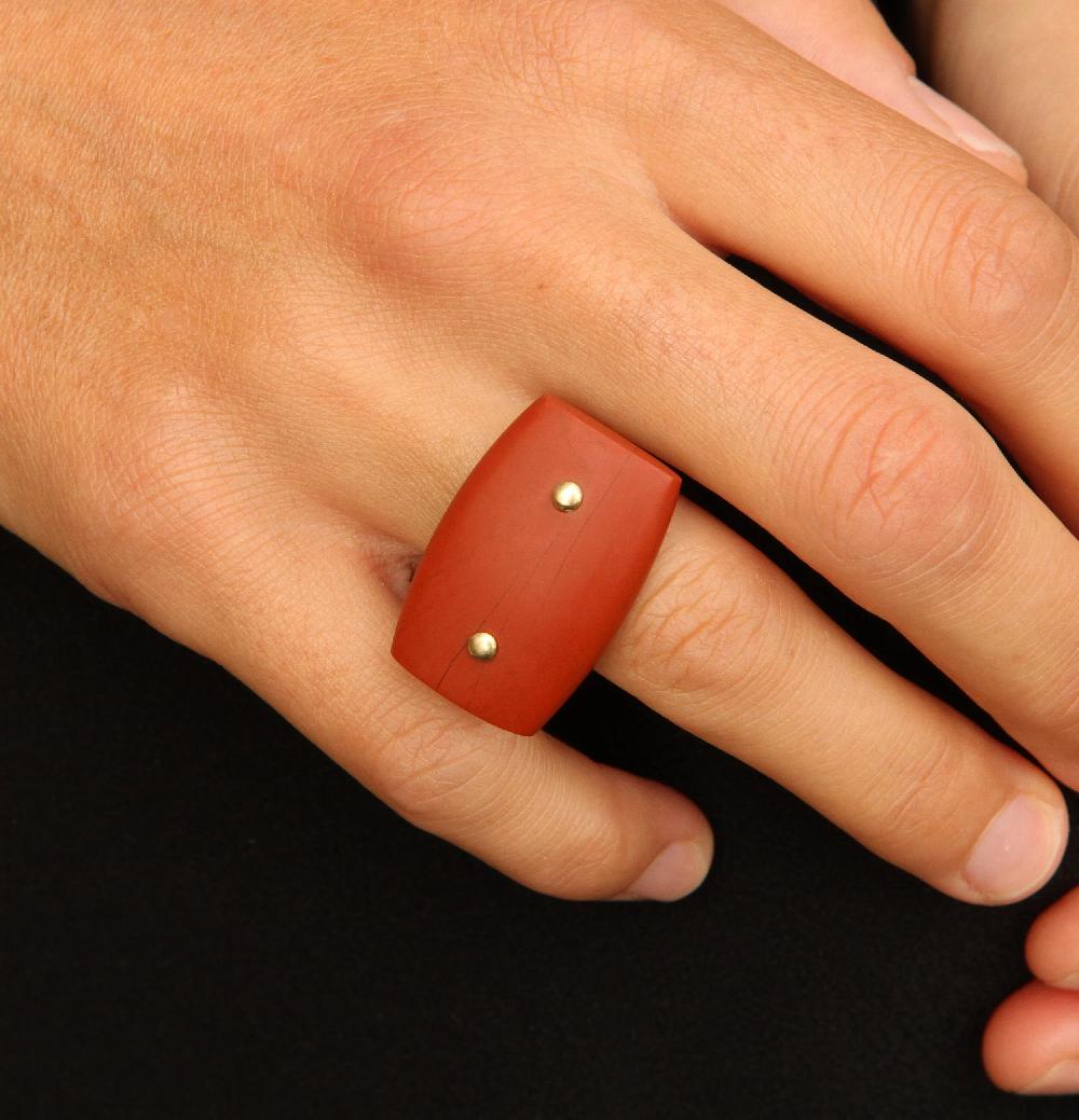 Sian Evans Jewellery Ashurbanipal Red Jasper Ring